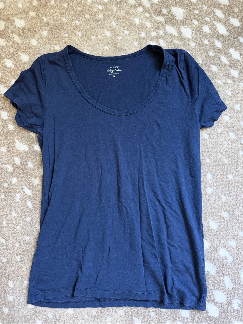 J. Crew Vintage Cotton Tee - Navy